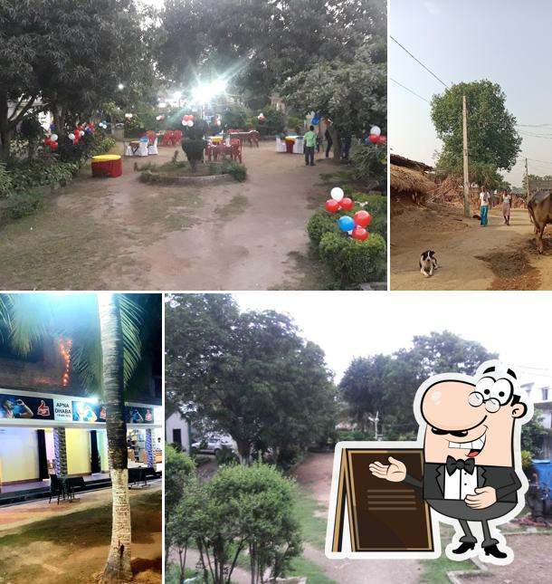 Enjoy the view at the outside area of Apna Dhaba