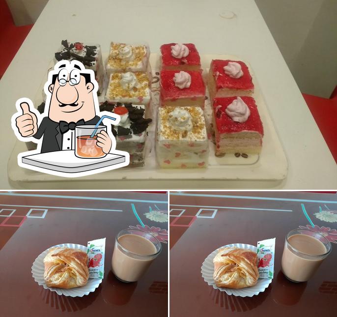 Among various things one can find drink and dessert at Cape Cakes