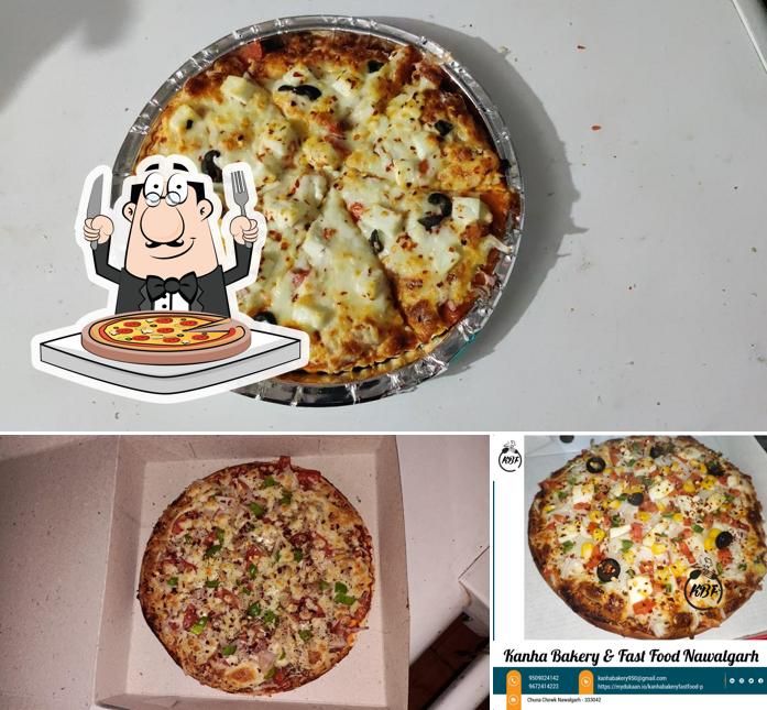 Try out pizza at Kanha Bakery & Fast Food