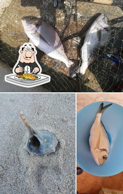 Lido Sinuessa - Le Vagnole serve un menu per gli amanti del pesce