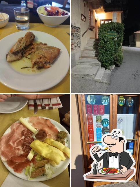 Cibo al Trattoria San Giacomo