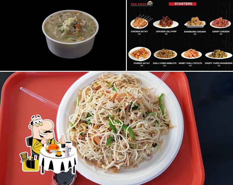 Food at Pan Asian Hut