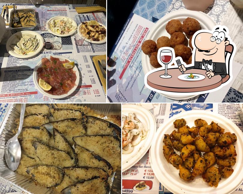 Platti al Friggitoria F.lli Lubelli Frigole