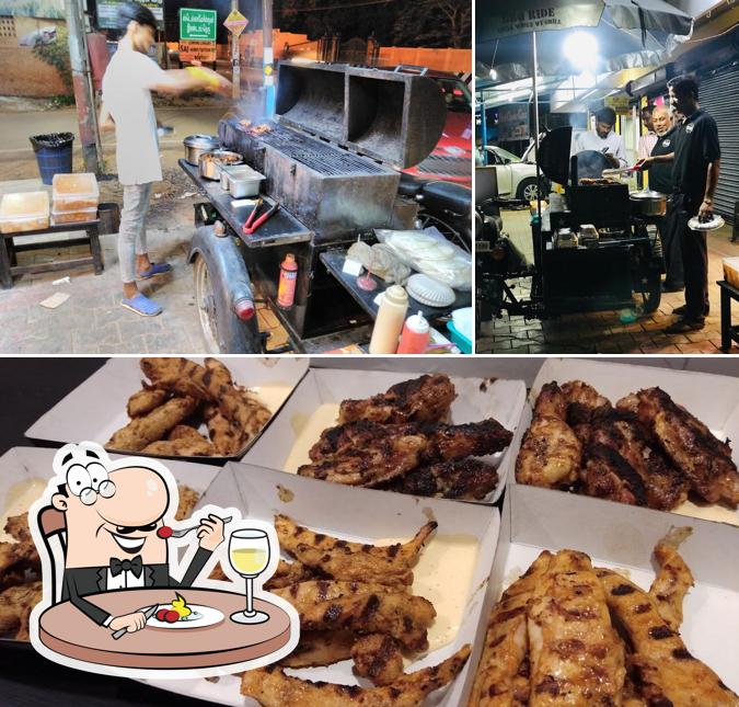 Food at BBQ Ride Thanjavur