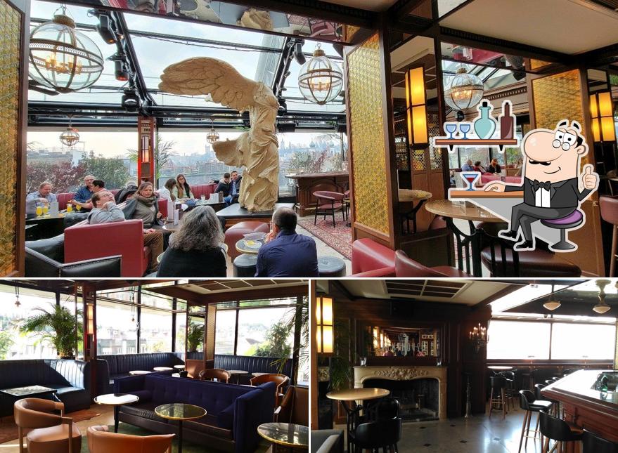 Gli interni di Penthouse Roof Top Bar – 360° View