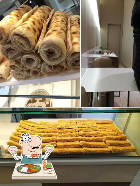 Questa è la immagine che raffigura la cibo e interni di Pizzeria Number One