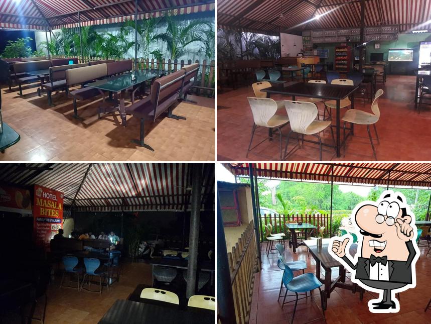 The interior of HOTEL MASALA BITES