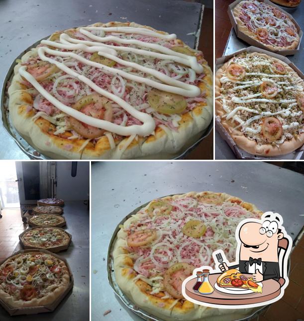 Consiga pizza no Center Pães Padaria