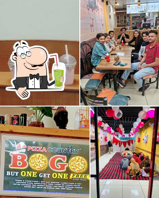 Enjoy a drink at Pizza Country Nawanshahr