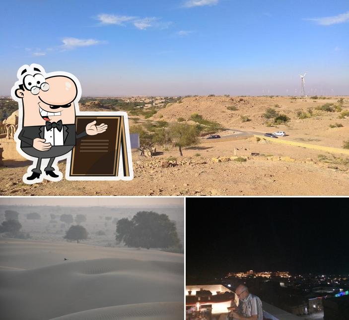 Take a look at the outside area of The Desert Village Safari