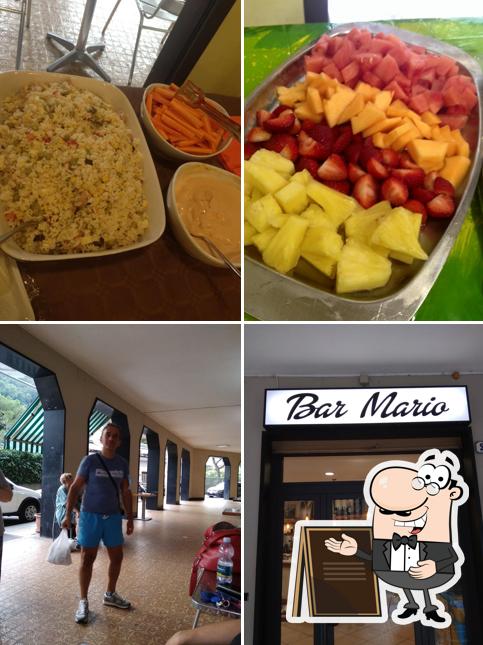 Dai un’occhiata alla foto che presenta la esterno e cibo di Bar Mario