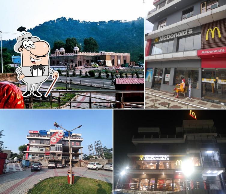 Enjoy the view outside McDonald's