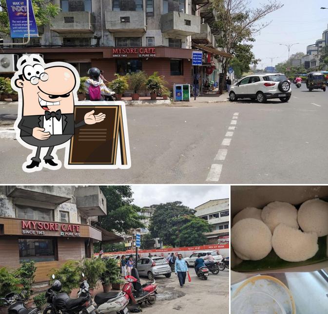 This is the photo depicting exterior and beverage at Mysore Cafe