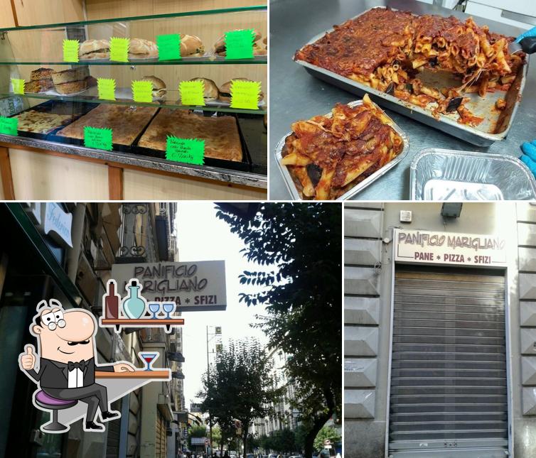 Questa è la immagine che presenta la interni e cibo di E' uagliun e' Marigliano