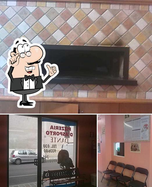 Gli interni di Pizzeria "Dante"