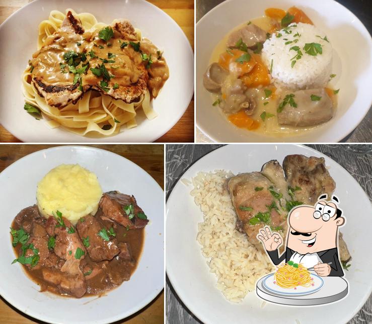 Spaghetti à la carbonara à La Source