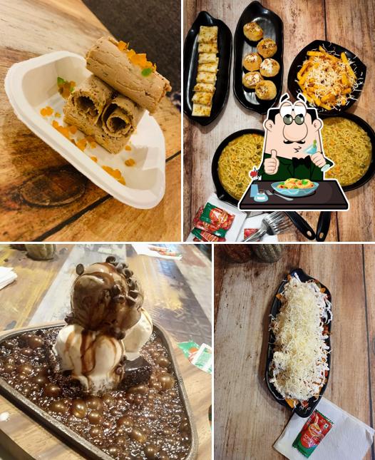 Food at Puzzles Cafe