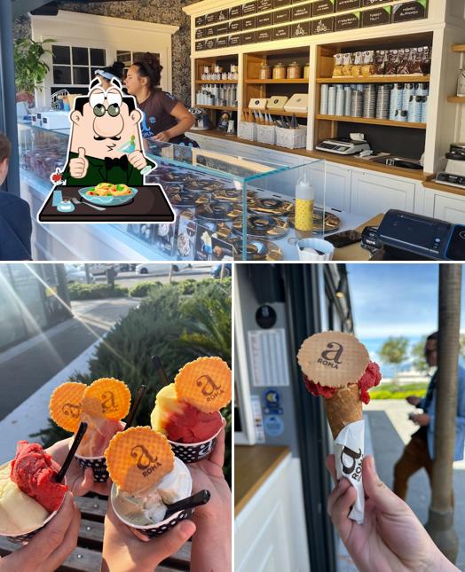 Dai un’occhiata alla immagine che presenta la cibo e interni di aROMA gelato experience Boutique Senj