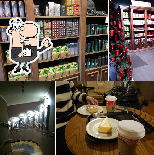 Gli interni di Starbucks