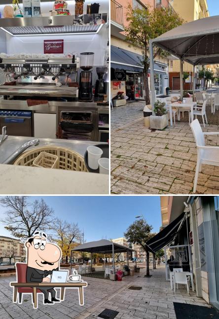 White Cafè si caratterizza per la interni e esterno