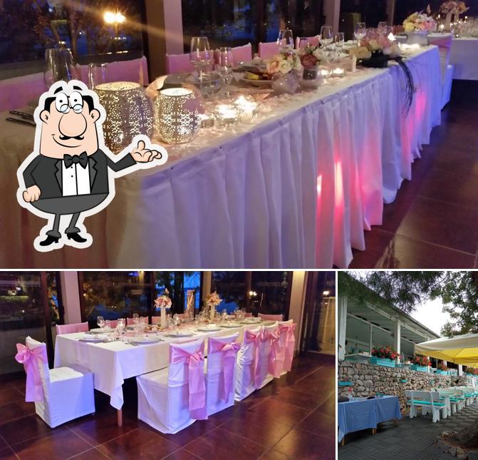 Gli interni di Restoran "Mendula"