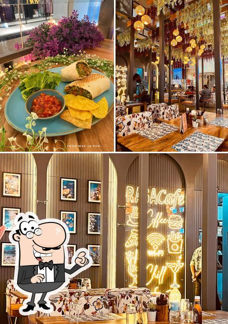 Among different things one can find interior and food at Rasa cafe