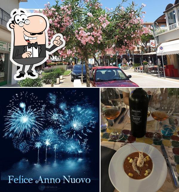 Tra le varie cose da Enoteca Caveau si possono trovare la esterno e cibo
