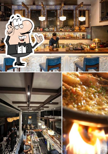 The photo of Isabella's Tapas Bar’s interior and food