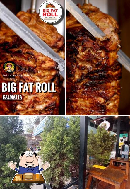 This is the photo displaying food and exterior at Big Fat Roll