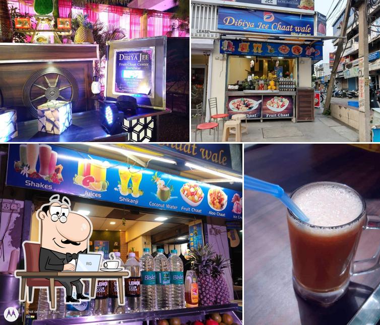 Among various things one can find interior and drink at Dibiya Jee Chaat Wale - Haridwar