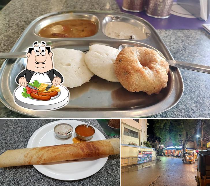 This is the image displaying food and exterior at HOTEL SAI GOKUL & NEEMTREE RESTAURANT