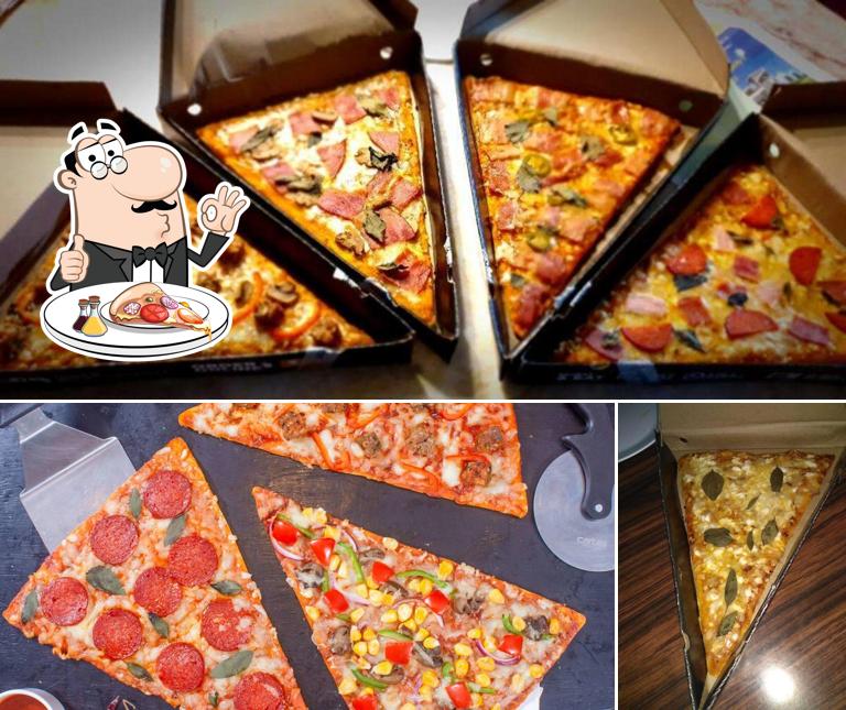 At The Mighty Slice, you can enjoy pizza
