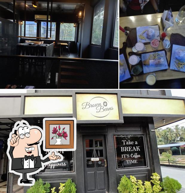 The interior of Brown Beans Cafe