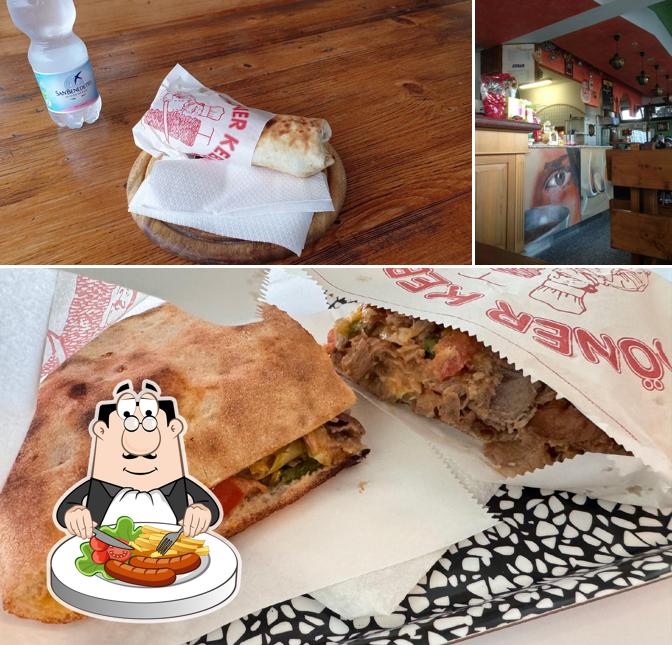 Questa è la immagine che mostra la cibo e interni di Mediterranea Pizza Kebab