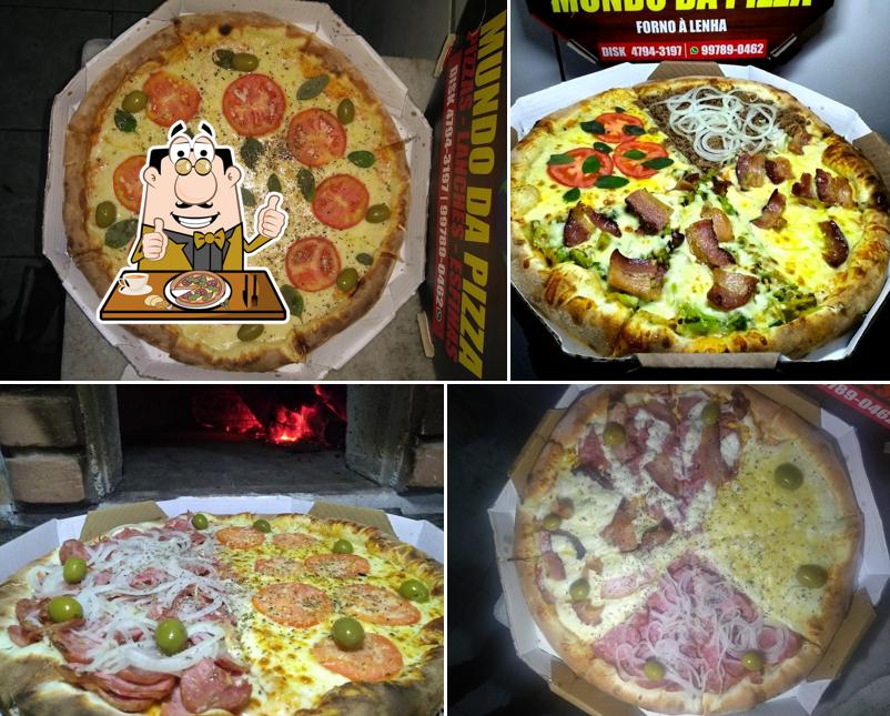 Escolha pizza no Mundo da Pizza