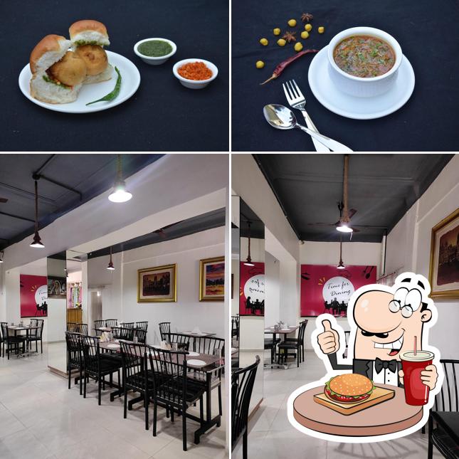 Order a burger at Dhairyam Pure