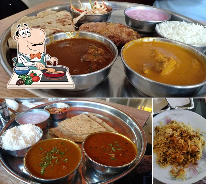 Chicken curry at Hotel Radhakrishna