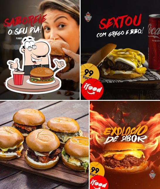 Hambúrguer em Grego & BBQ