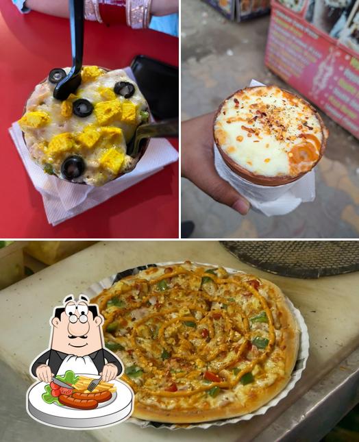 Food at Kullad pizza