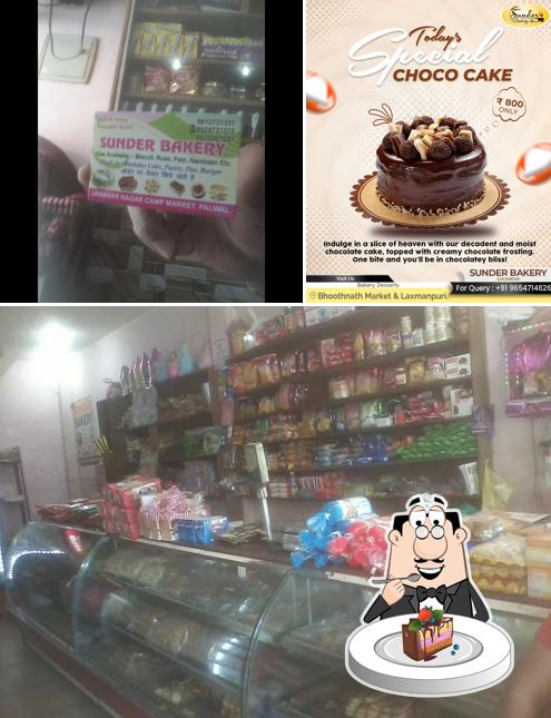 Chocolate cake at Sunder Bakery