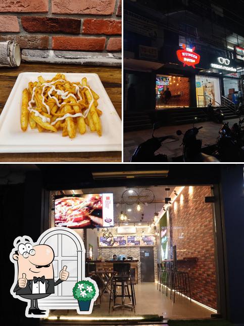 The photo of The Hunger Bistro’s exterior and food