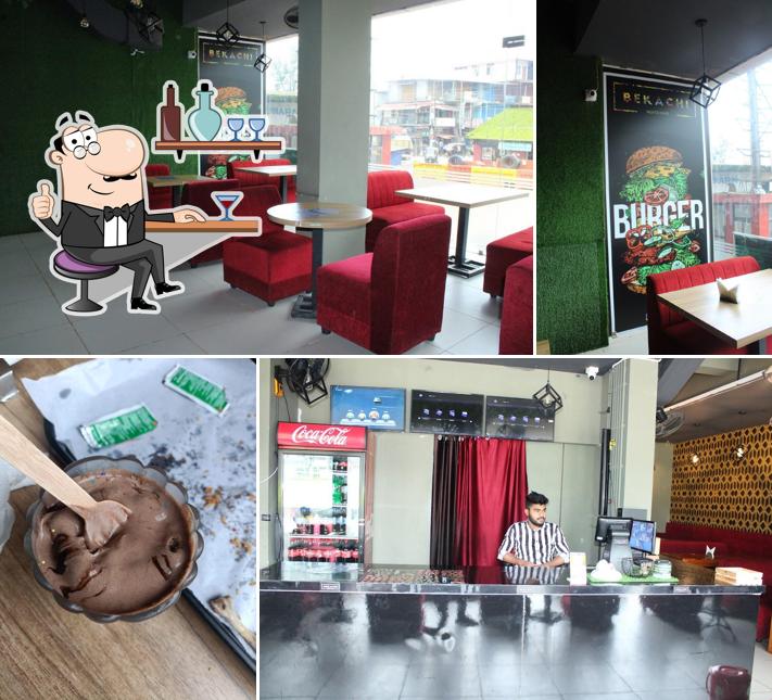 The interior of Bekachi Restro Cafe