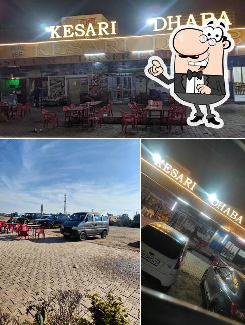 The photo of Kesari dhaba’s exterior and interior