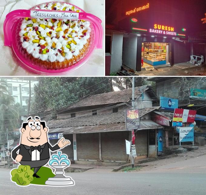 The photo of exterior and dessert at SURESH BAKERY AND SWEETS