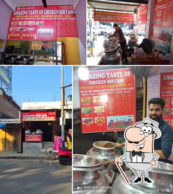 The exterior of Tripti Restaurant Amazing taste of chicken biryani