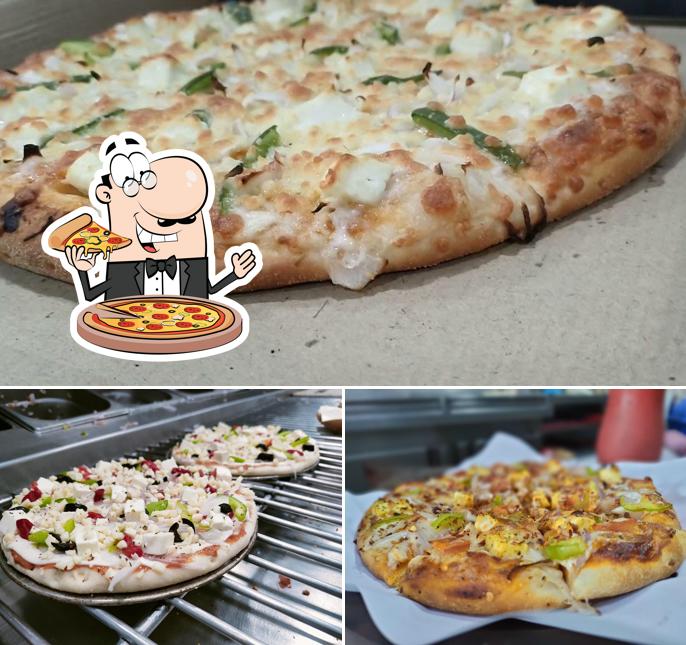 Pick different types of pizza