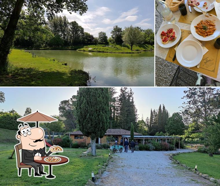 La esterno e interni del ristorante