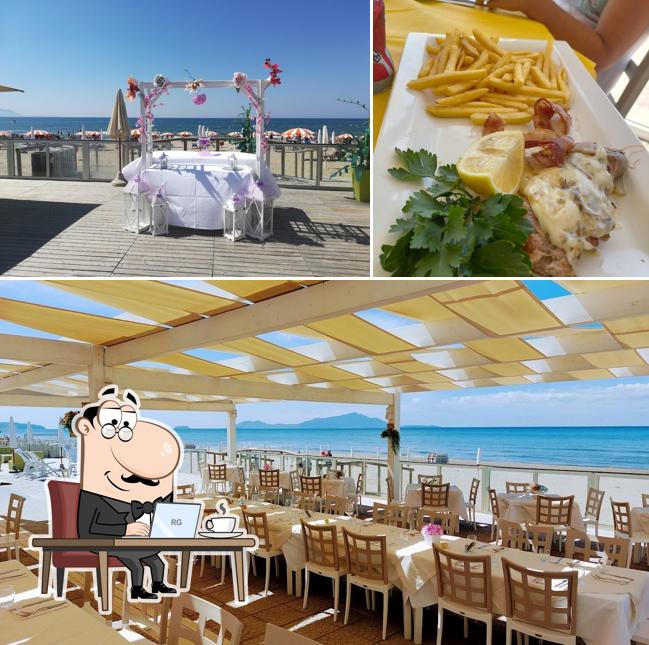 Gli interni di Lido Cristallo