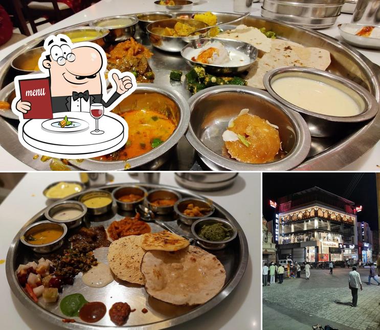 The photo of food and exterior at Shri Shyam Bhoj Restaurant, Latur