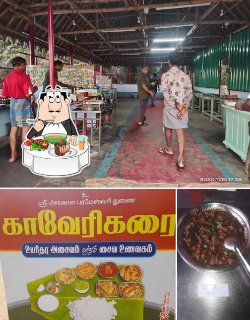Hot and sour soup at Cauvery karai restaurant nonveg